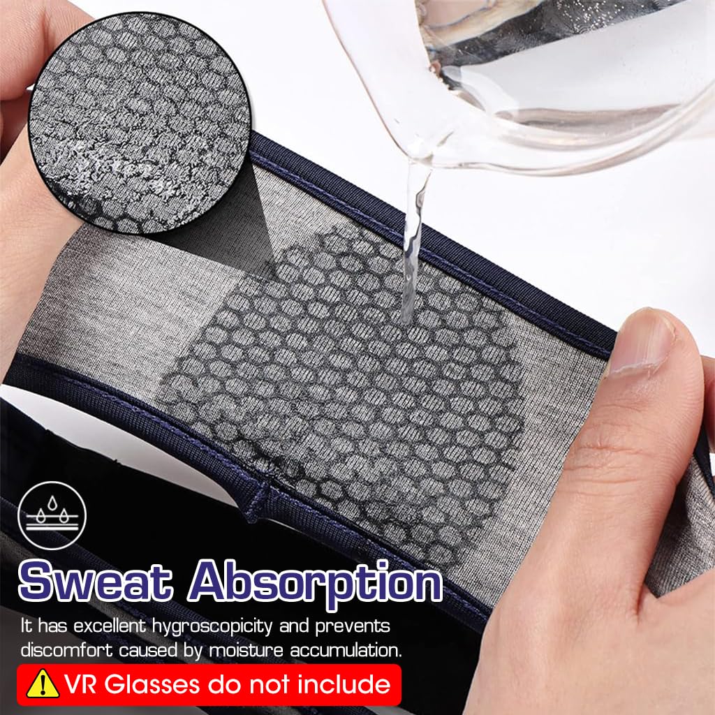 ZORBES 3Pcs Headwear Mask for VR Players Breathable Stretchy VR Eye Mask Sweat Band for Oculus Quest 2, VR Face Cover Sweat Guard Face Mask for Meta/Oculus Quest ZORBES 3Pcs Headwear Mask for VR Players Breathable Stretchy VR Eye Mask Sweat Band for Oculus Quest 2, VR Face Cover Sweat Guard Face Mask for Meta/Oculus Quest
